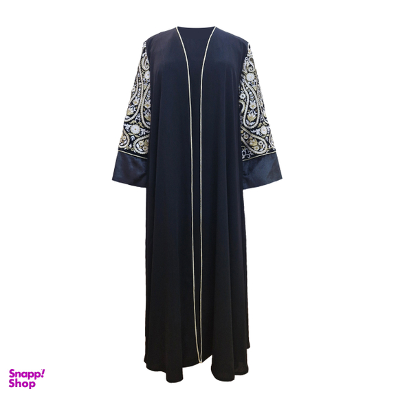 مانتو زنانه مدل عبایی مجلسی کد 303 رنگ مشکی