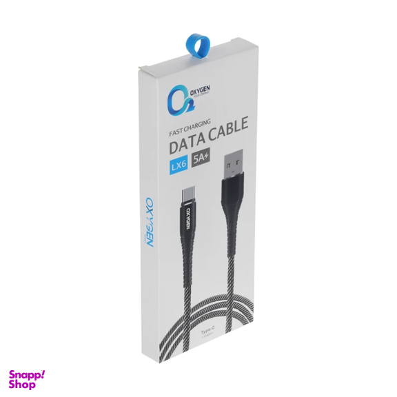 کابل شارژ USB به Type-C اکسیژن مدل LX6 طول 1 متر