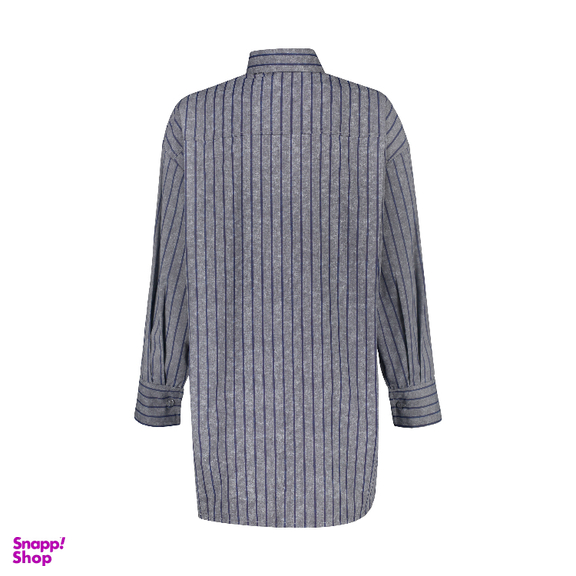 مانتو زنانه لوینت مدل سولینا  کد 0117 رنگ طوسی سرمه ای