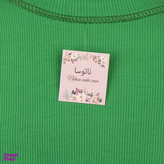 کراپ تیشرت زنانه ناتوسا مدل NTS780-1 رنگ سبز