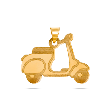 آویز گردنبند طلا 18 عیار دخترانه سی گلد گالری طرح موتور وسپا