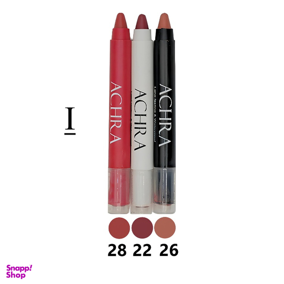 رژ لب جامد جامد مخملی آچرا مدل I مجموعه 3 عددی