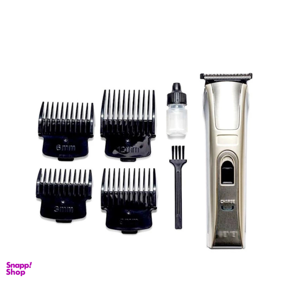 ماشین اصلاح موی صورت کیمی مدل KM-5017 به همراه موزن گوش و بینی و ابرو براون مدل BR-3007