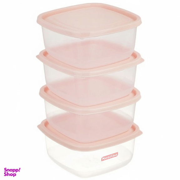 ظرف نگهدارنده نورینو مدل زرین مجموعه 4 عددی