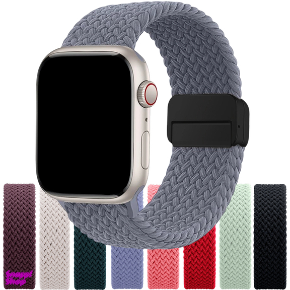 بند ساعت هوشمند مدل Metal Braided Solo Loop مناسب اپل واچ سایز 42/41/40/38new میلی متر