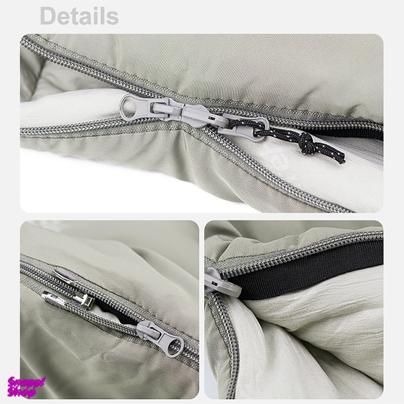 کيسه خواب 18- درجه نیچرهایک مدل Envelope W Hat Washable Cotton Sleeping Bag M400 کد MSD02