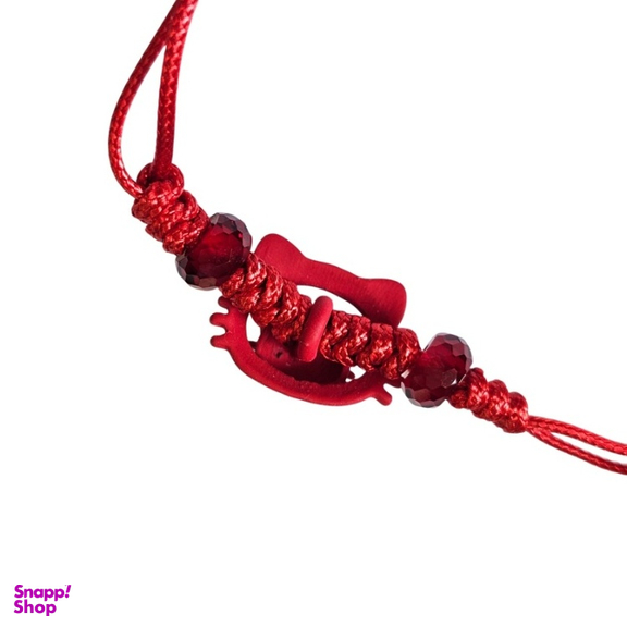 دستبند دوستی طرح کیتی قرمز کد 075 بسته 2 عددی