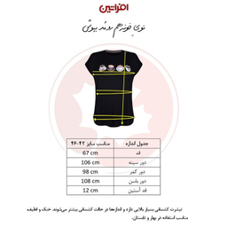 تیشرت آستین کوتاه زنانه افراتین مدل بستنی یخی رنگ آبی روشن