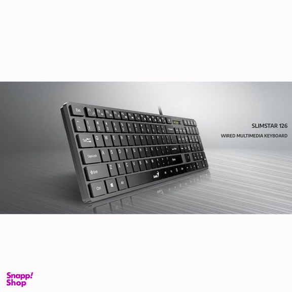 کیبورد با سیم جنیوس مدل Slim Star 126