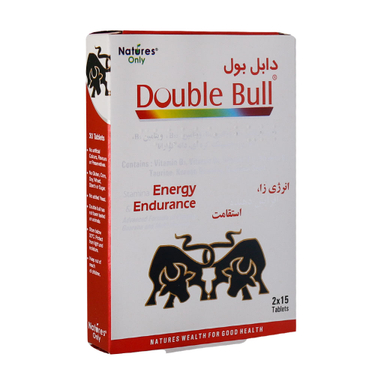 مکمل غذایی انرژی زا نیچرز اونلی مدل Double Bull بسته 30 عددی
