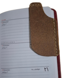 نشانگر کتاب چرم طبیعی دست دوز مدل ChDD7