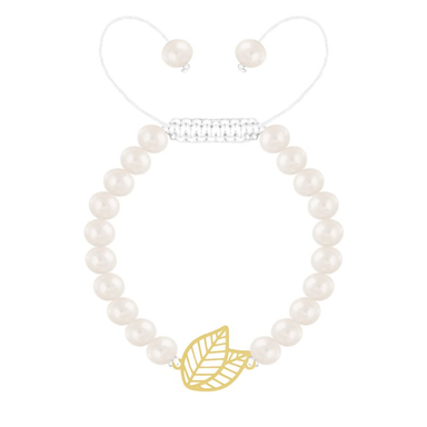 دستبند طلا ۱۸ عیار زنانه میو گلد مدل برگ کد BRS134