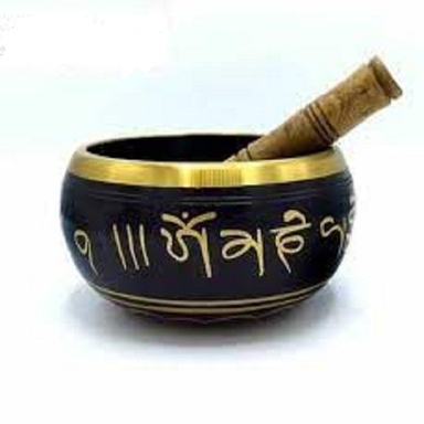 کاسه تبتی طرح دار سایز 14 سانتی متر