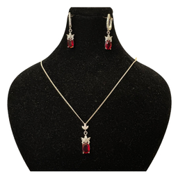 نیم ست نقره زنانه گیرا کد G980