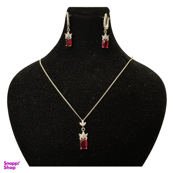 نیم ست نقره زنانه گیرا کد G980