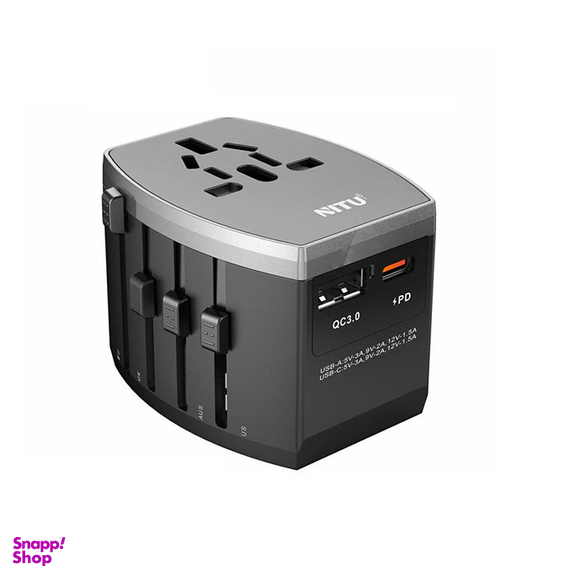 شارژر دیواری سفری نیتو مدل PD+QC3.0 NITU NT-A6
