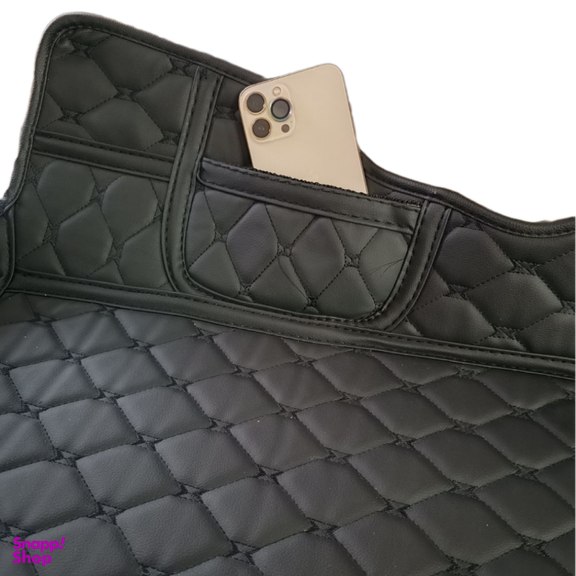 کفپوش پنج بعدی خودرو طرح گلدوزی مدل فراز پوش مناسب کوییک