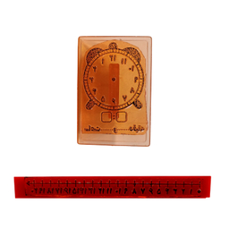 مهر مدل آموزشی ابتدایی طرح محور و ساعت کد M1112 بسته 2 عددی
