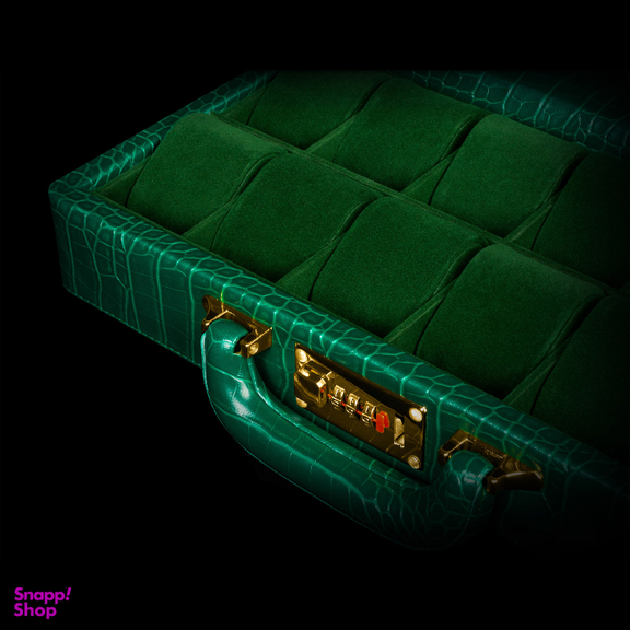 جعبه ساعت 12 خانه چرم کد TW-2483