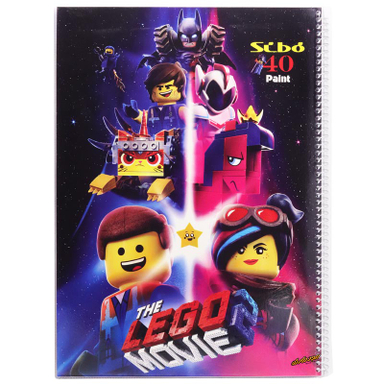 دفتر نقاشی و طراحی 40 برگ رحلی سیبو مدل The Lego movie
