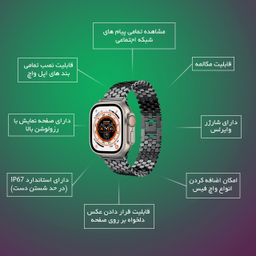 ساعت هوشمند مدل Ultra 8 Hive سایز 49 میلی‌ متر