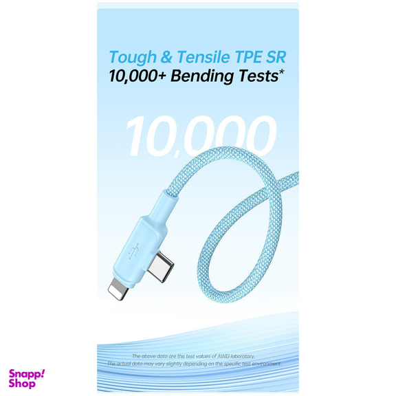 کابل تبدیل Type-C / USB / Lightning اوی مدل CL-181 60W طول 1 متر