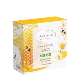 صابون آبرسان صورت دیپ سنس مدل شیر و عسل وزن 75 گرم