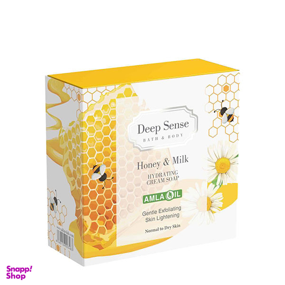 صابون آبرسان صورت دیپ سنس مدل شیر و عسل وزن 75 گرم