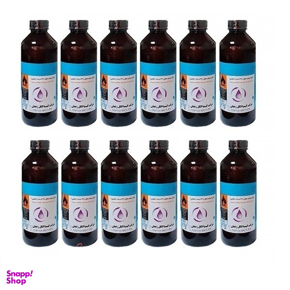 الکل اتیلیک مطلق 70% کماکل زنجان حجم 1000 میلی لیتر مجموعه 12 عددی