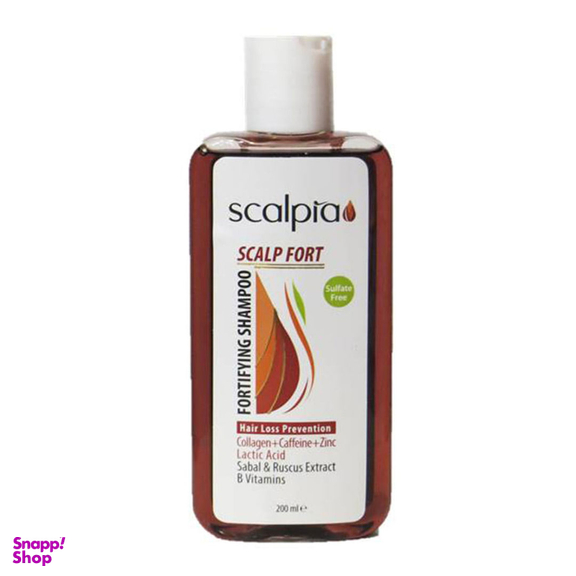 شامپو تقویت کننده مو اسکالپیا حاوی Zinc حجم 200 میلی لیتر