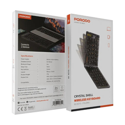 کیبورد بلوتوثی تاشو پرودو مدل Crystal Shell PD-ETK03