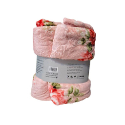پتو مسافرتی 2 نفره مدل گل دار کد TRB220