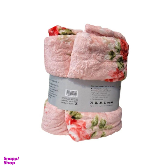 پتو مسافرتی 2 نفره مدل گل دار کد TRB220
