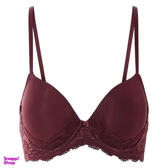 سوتین زنانه اسمارا کد 393 رنگ زرشکی