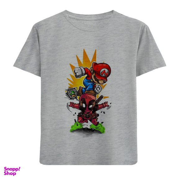 تیشرت آستین کوتاه بچگانه مدل قارچ خور F705