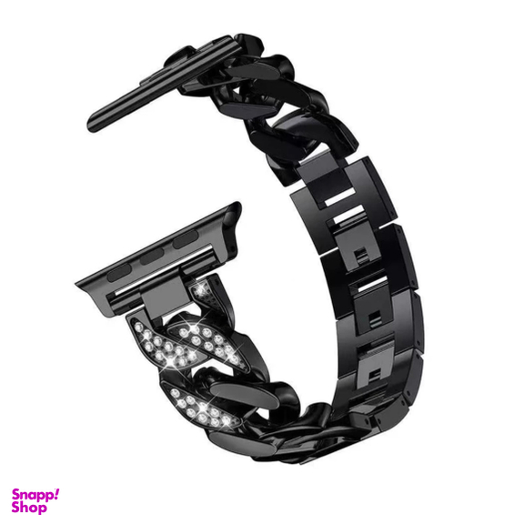 بند واچ کارتیر مدل نگین دار مناسب اپل واچ سایز 30/40/41 میلی متر