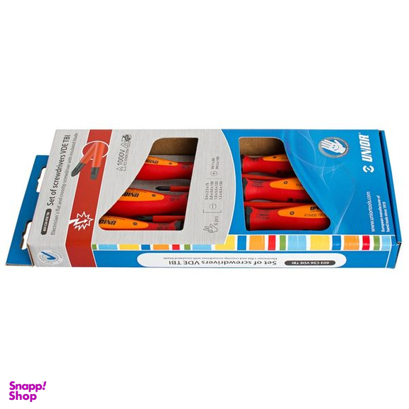 پیچ گوشتی یونیور مدل 603CS6VDE-TBI بسته 6 عددی