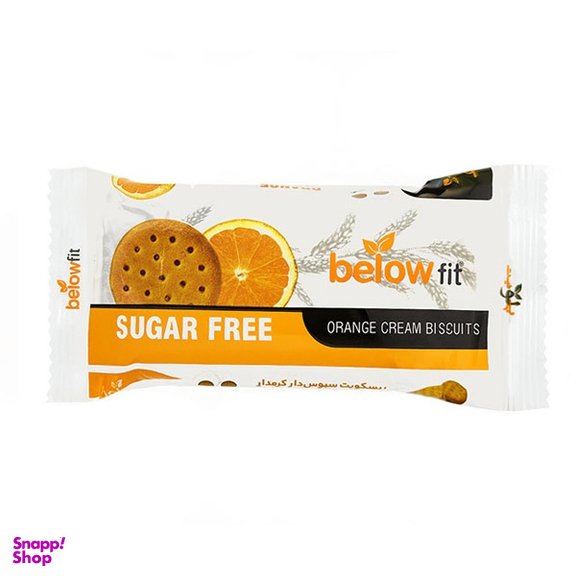 بیسکویت سبوس دار کرمدار پرتقالی بیلو وزن 768 گرم بسته 12 عددی