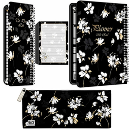 دفتر برنامه ریزی مستر راد مدل گل آرزوها کد 2068 به همراه جامدادی مجموعه 4 عددی