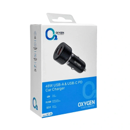 شارژر فندکی 2 پورت اکسیژن مدل AC04 توان 48 وات