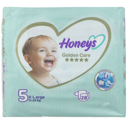 پوشک کودک هانیز سایز 5 بسته 28 عددی