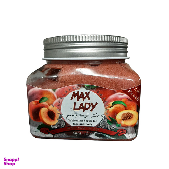 اسکراب لایه بردار پوست مکس لیدی مدل With Peach حجم 300 میلی لیتر