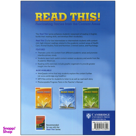 کتاب Read This 2 اثر Daphne Mackey and Alice Savage انتشارات کمبریج