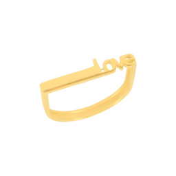 انگشتر طلا 18 عیار زنانه میو گلد طرح LOVE کد R2292 سایز 54