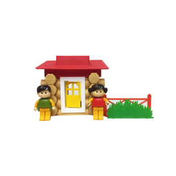 اسباب بازی 62 کلبه جنگلی 62 قطعه TAK TOY WOODLAND COTTAGE 1022