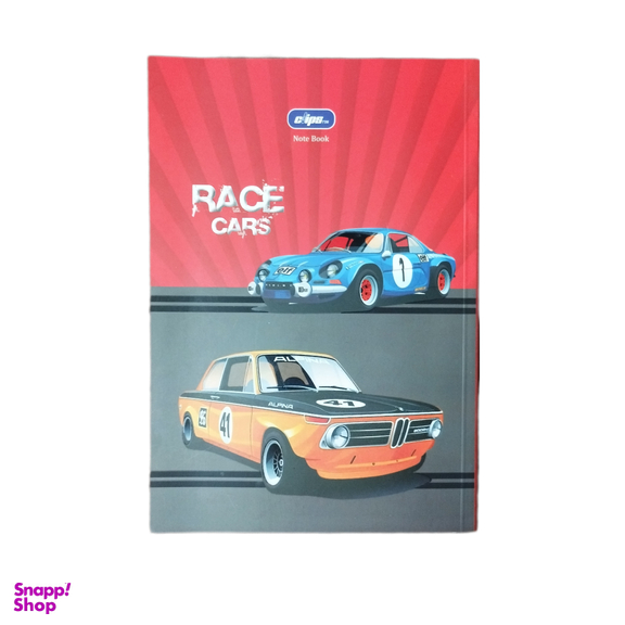 دفتر مشق 80 برگ کلیپس طرح ماشین کد 03