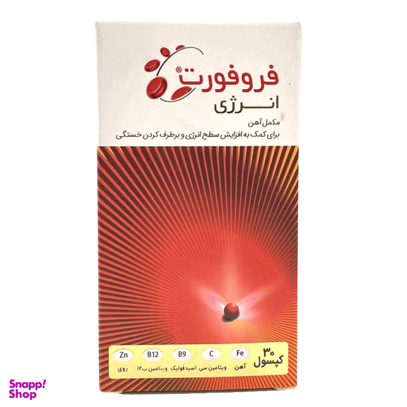 قرص مکمل آهن فروفورت دکتر عبیدی بسته‌ ۳۰ عددی