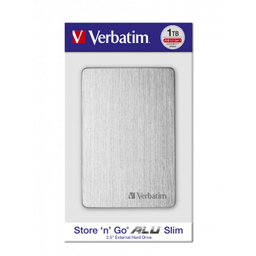 هارد دیسک اکسترنال ورباتیم مدل ALU Slim ظرفیت 1 ترابایت
