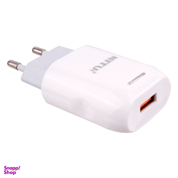 شارژر دیواری 2.4 آمپر نیتو مدل TC033 همراه با کابل لایتنینگ