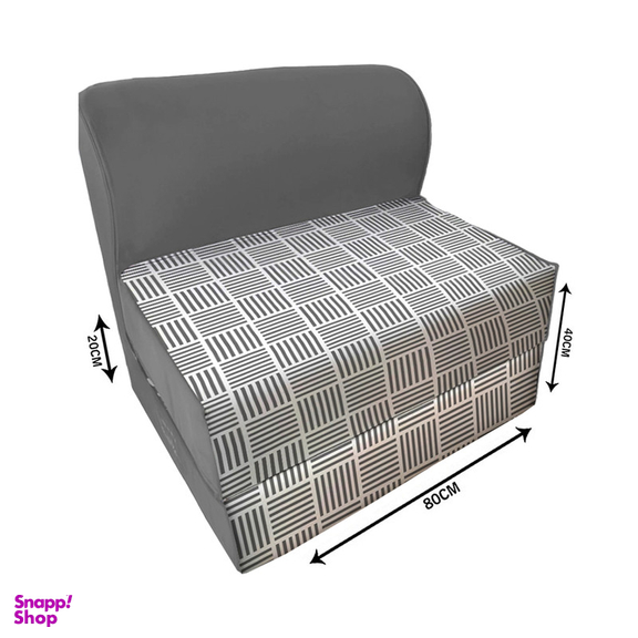 مبل تختخواب شو یک نفره نوپه هوم مدل تشک شو طرح مینیمال حصیری کد M1097